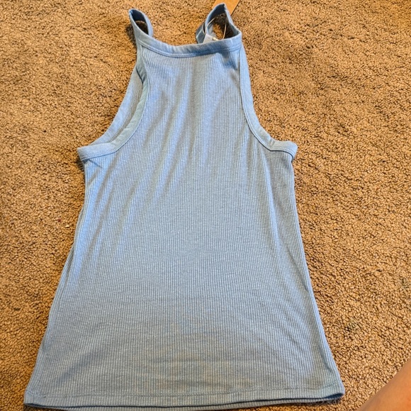 SKIMS Light Blue Ribbed Racerback Tank - Picture 2 of 2